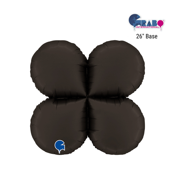 Grabo Satin Black Round 26" Balloon Base Base