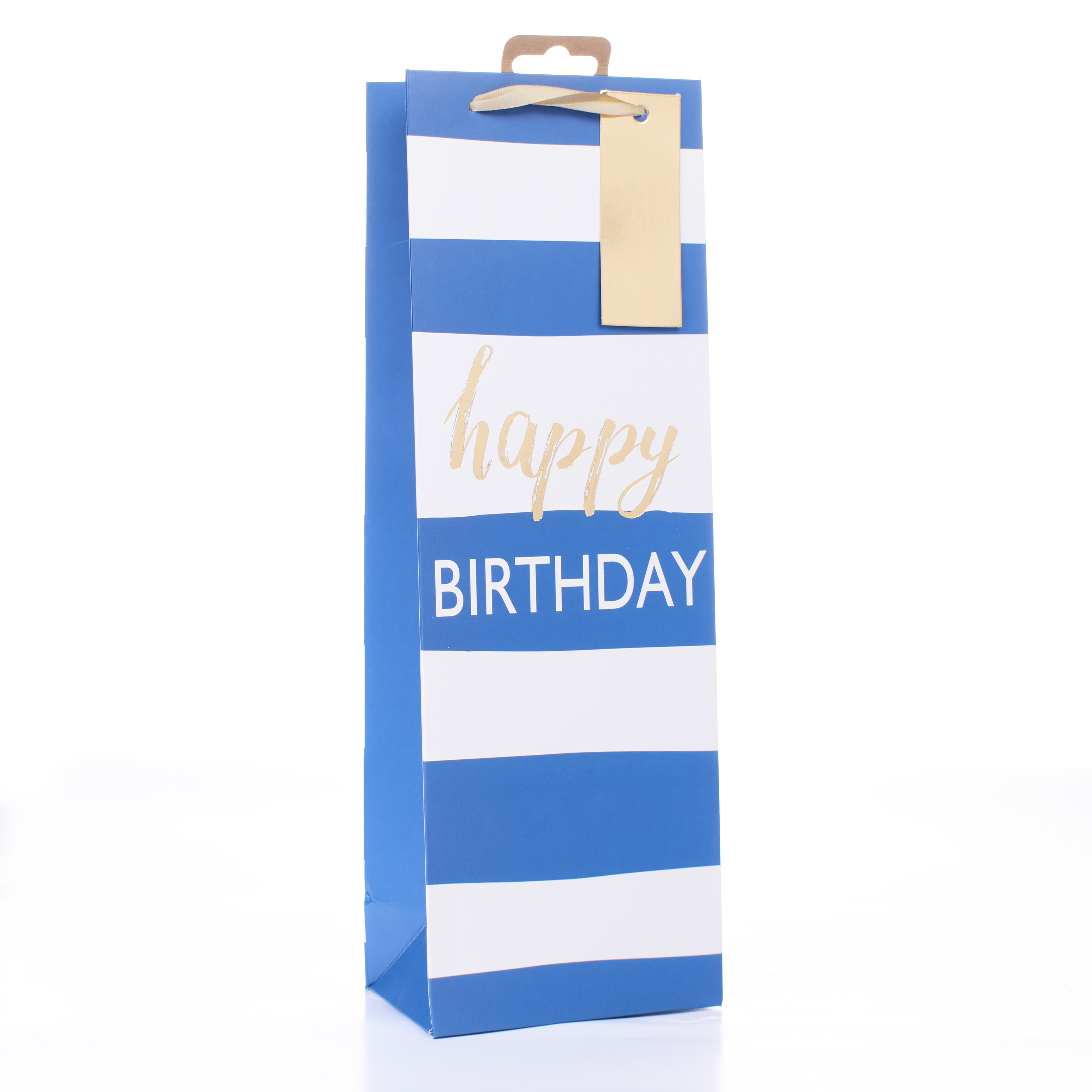 Tiger Feet Gift Bag Navy Stripe Bottle 6pk