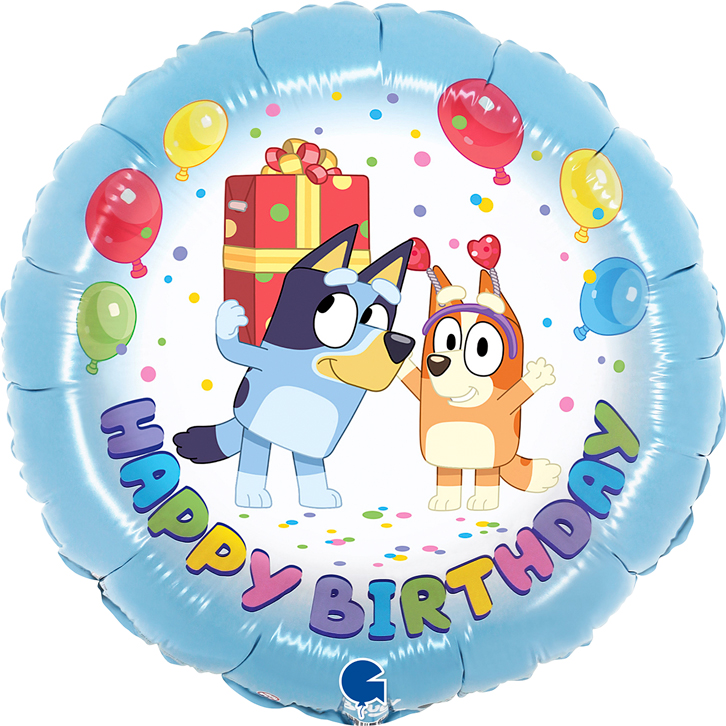 Grabo Foil Balloon Bluey Happy Birthday 18"