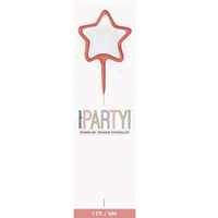 Unique Party Candle Sparkler Rose Gold Star 7