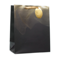 Tiger Feet 6 Pack Gift Bag Gold Hexagon Geo Large