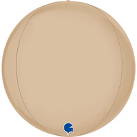 Grabo Foil Balloon Satin Cream Globe 15"