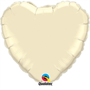 Qualatex Foil Balloon Pearl Ivory Heart 36