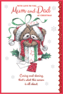 Simon Elvin 6 Pack Cards C75 Christmas Mum & Dad