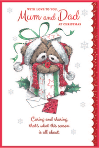 Simon Elvin 6 Pack Cards C75 Christmas Mum & Dad