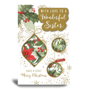 Prelude 6 Pack Cards C75 Christmas Sister Baubles