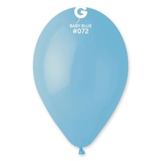 50 Latex Balloons 13" Baby Blue