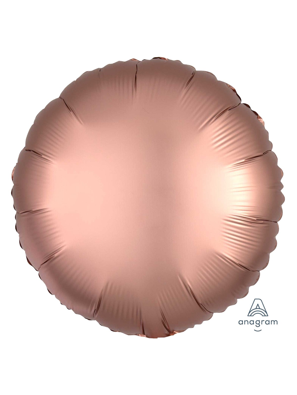 Anagram Satin Luxe Rose Copper 18" Round Foil