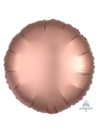 Anagram Satin Luxe Rose Copper 18" Round Foil