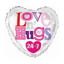 18" Love n' Hugs Heart Foil Balloon