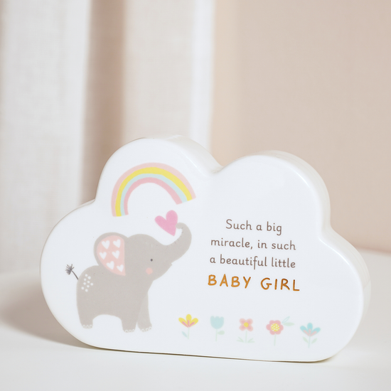 Widdop Hello Baby Mantel Cloud Baby Girl