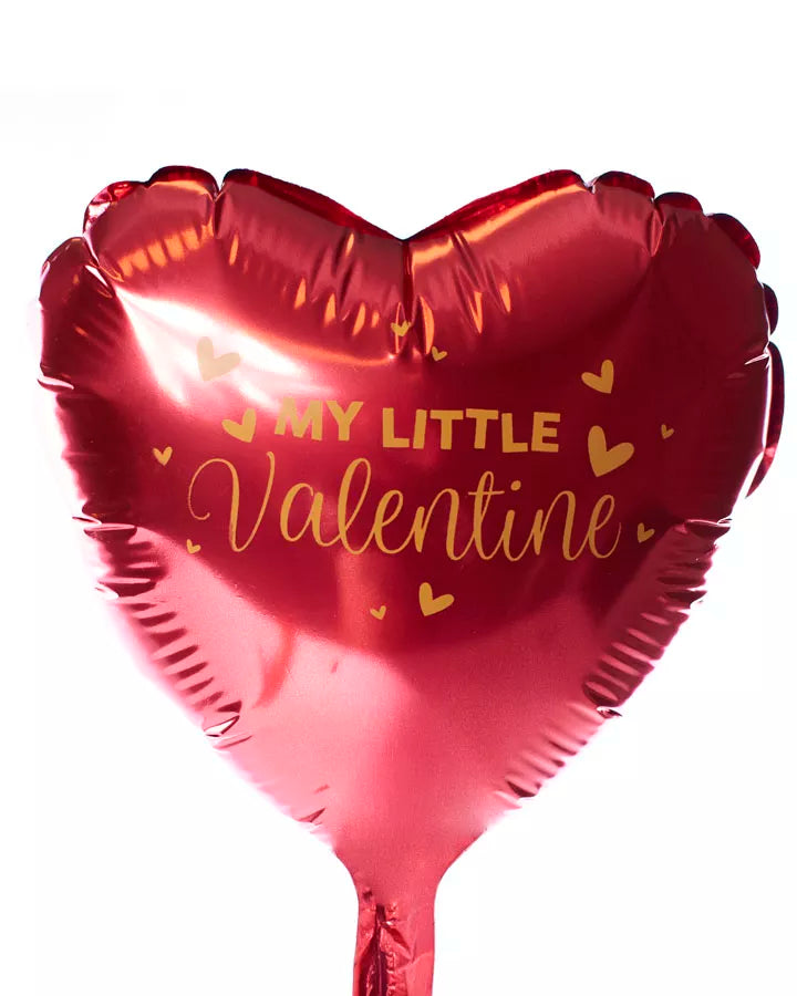 Tri Foil Balloon Valentines Heart 9-inch foil balloon with red and pink heart design for celebrations and special occasions.