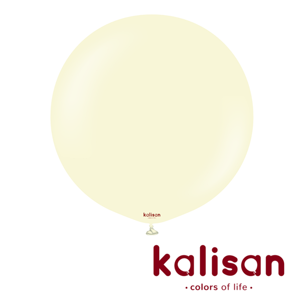 Kalisan Macaron Pale Yellow 36" Latex Balloons 2pk