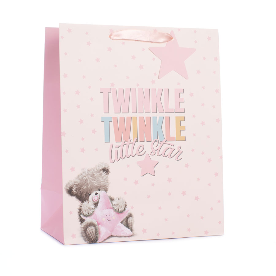 Tiger Feet Gift Bag Little Star Girl X-Large 6pk