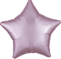 Anagram Satin Luxe Pastel Pink 18" Star Foil