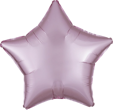 Anagram Satin Luxe Pastel Pink 18" Star Foil