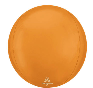 Anagram Foil Balloon Orbz Vibrant Orange 16