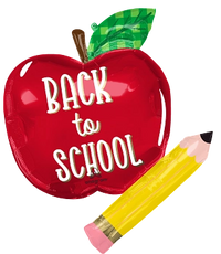 Anagram Foil Balloon Back To School Apple 28