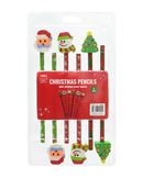 Uncle Bills 6 Pack Pencils With Erasers Christmas