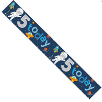 APAC Banner Age 5 Space Party 9ft