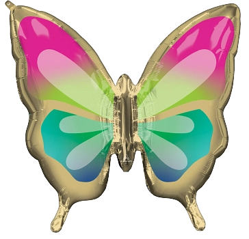 Anagram Tropical Butterfly 30" Foil Balloon