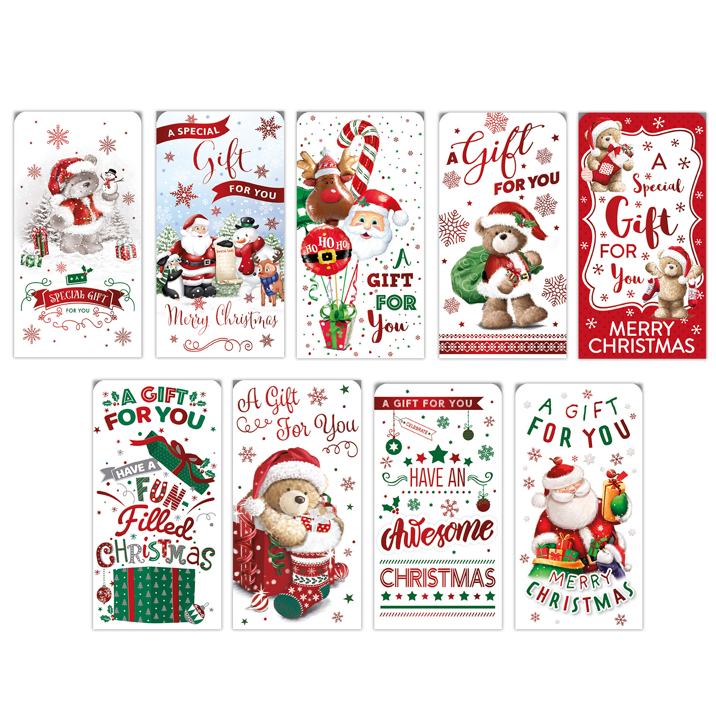 Tiger Feet 36 Pack Christmas Money Wallets