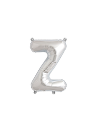 Northstar Foil Balloon Silver 16" Letter Z
