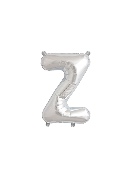 Northstar Foil Balloon Silver 16" Letter Z