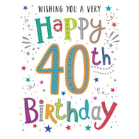 Regal 6 Pack Cards C50 Everyday Birthday Age 40