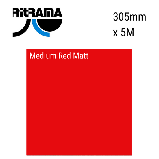 Ritrama Vinyl M Grade Matt Medium Red 305mm x 5m