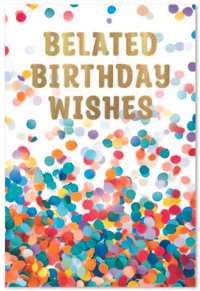Simon Elvin 6 Pack Cards C50 Birthday Belated