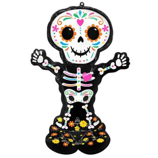 Anagram Standing Skeleton 36" Foil Balloon