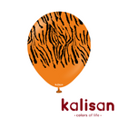 Kalisan Tiger Orange & Black 12" Latex 25pk