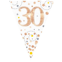 Oaktree Bunting Age 30 Fizz Rose Gold 3.9m