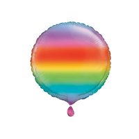 Unique Foil Balloon Rainbow Round 18
