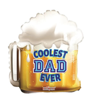 Coolest Dad Beer Mug 18" Foil Shape Balloon