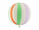 PartyDeco Striped Ball 30" Foil Balloon