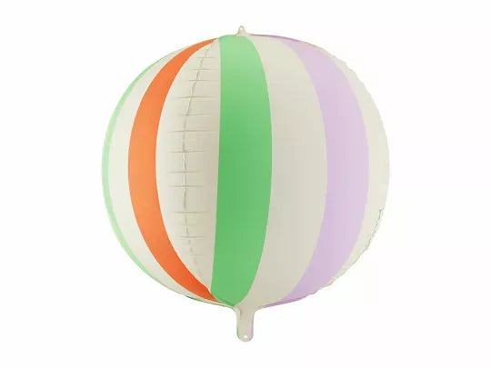 PartyDeco Striped Ball 30" Foil Balloon