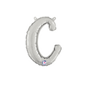 Grabo Foil Balloon Silver 14" Letter C