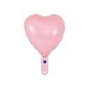 Oaktree Matt Pink Heart 9"Foil Balloon (Loose)