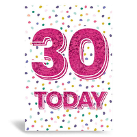 Prelude Pzazzle C50 Birthday Age 30 6pk