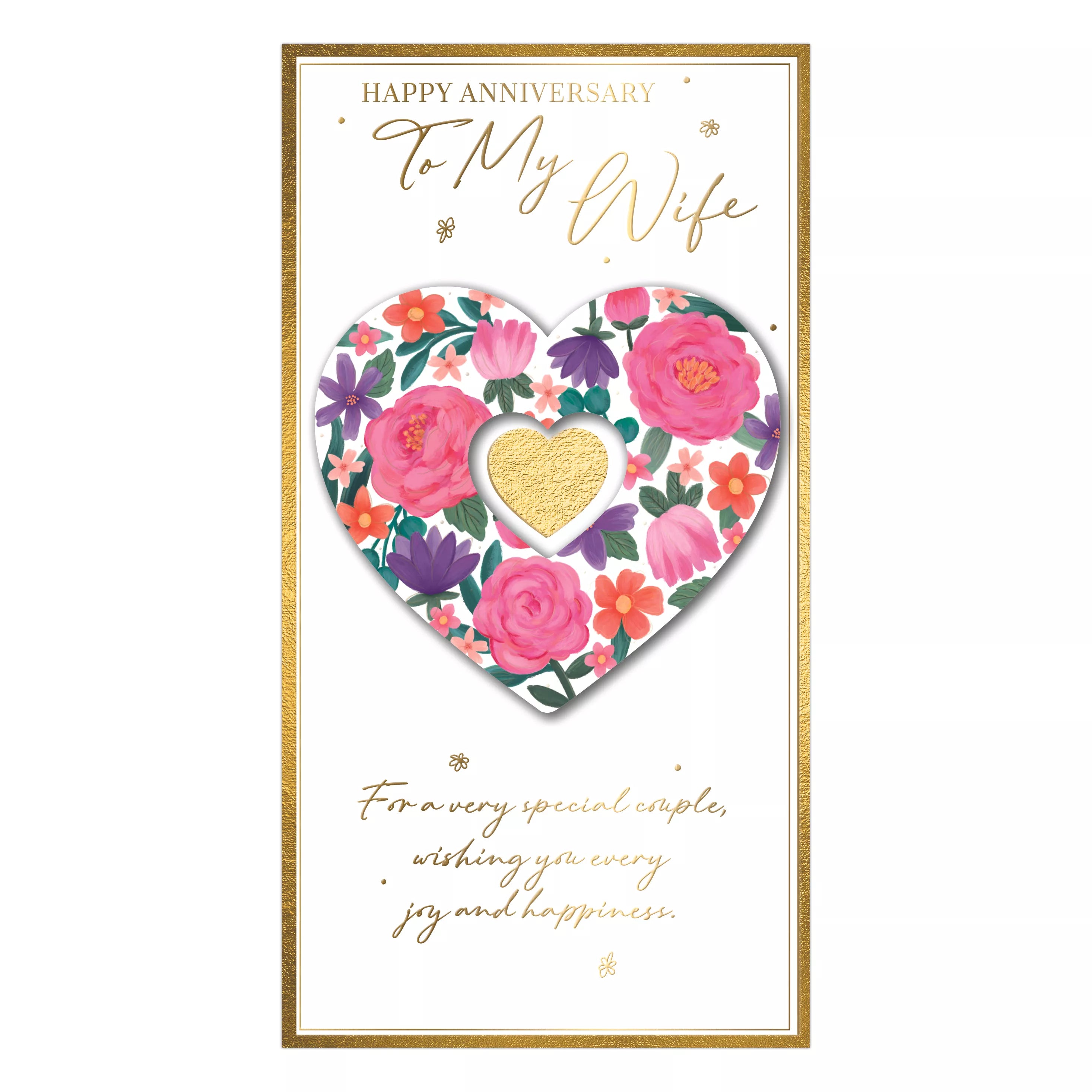 Six Prelude C55 Anniversary Wife greeting cards featuring elegant designs for celebrating special occasions.