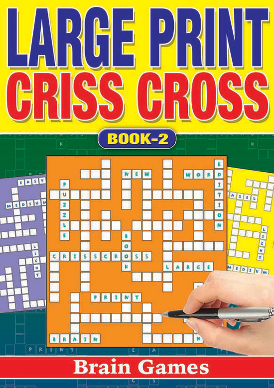 Criss Cross Large Print Book A5 12pk
