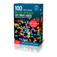 LED Lights Timer Multi 100pk (Battery Operated)