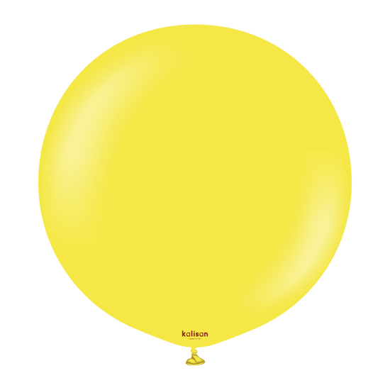 Kalisan Standard Yellow 36" Latex Balloons 2pk