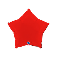 Grabo Foil Balloon Matte Red Star 18"