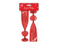 Gem Imports 2 Pack Heart Flutes