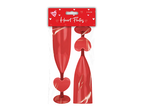 Gem Imports 2 Pack Heart Flutes