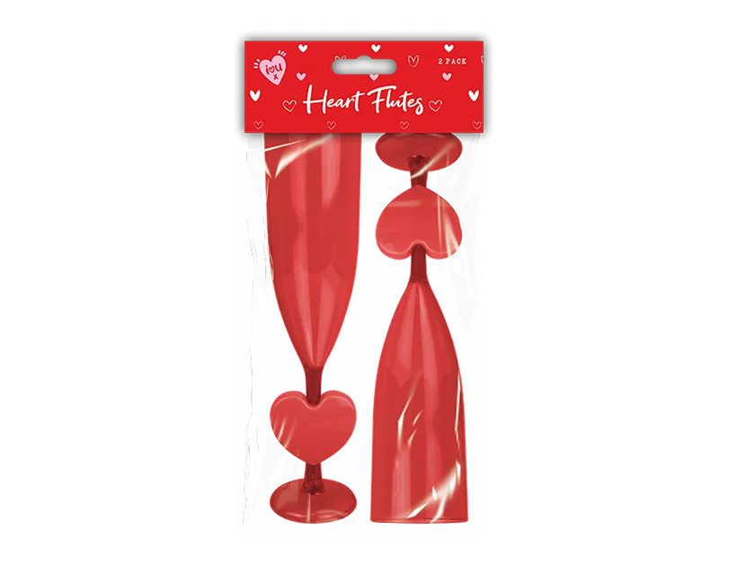 Gem Imports 2 Pack Heart Flutes