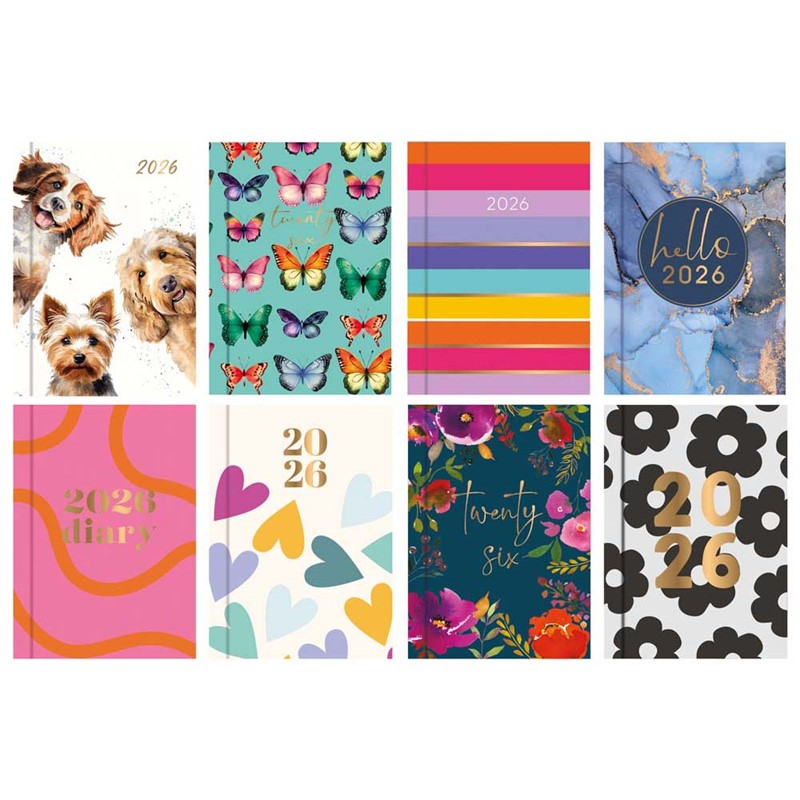 Diary Pocket WTV Assorted 2027 48pk